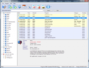 TVA features a nice explorer-like view of channels programs and details.